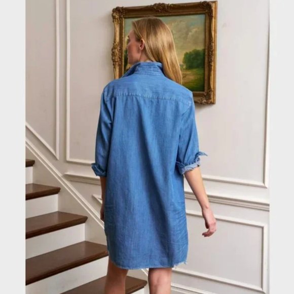 Frank & Eileen Famous Denim MARY Classic Shirtdress Size: S VINTAGE STONEWASHED - Picture 11 of 16